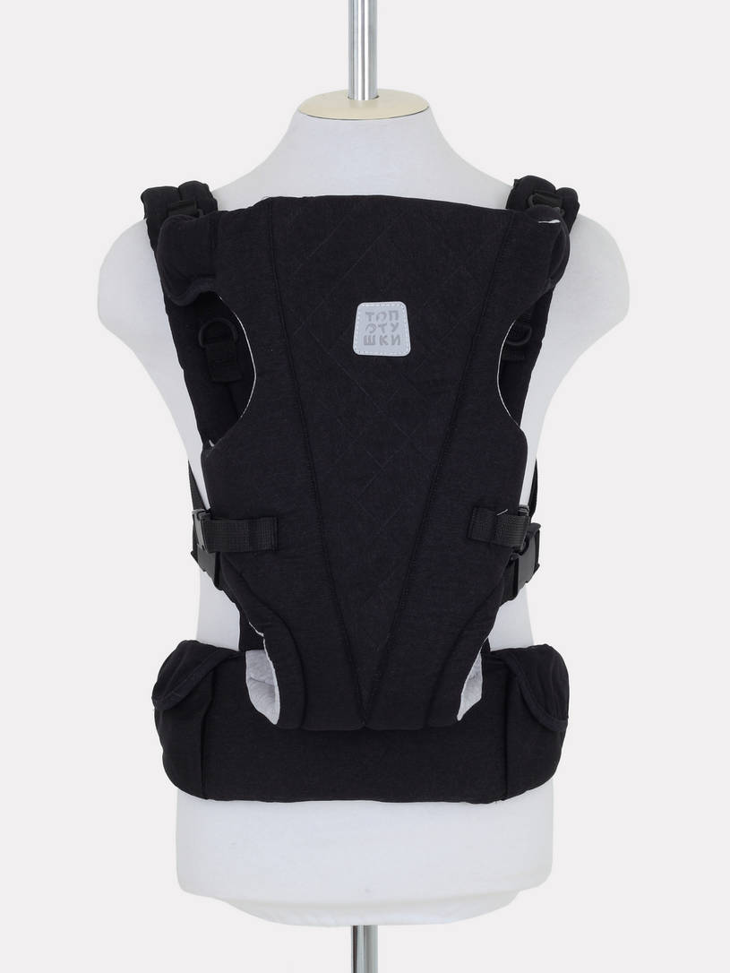 Рюкзак-кенгуру Топотушки Деним стежка черный