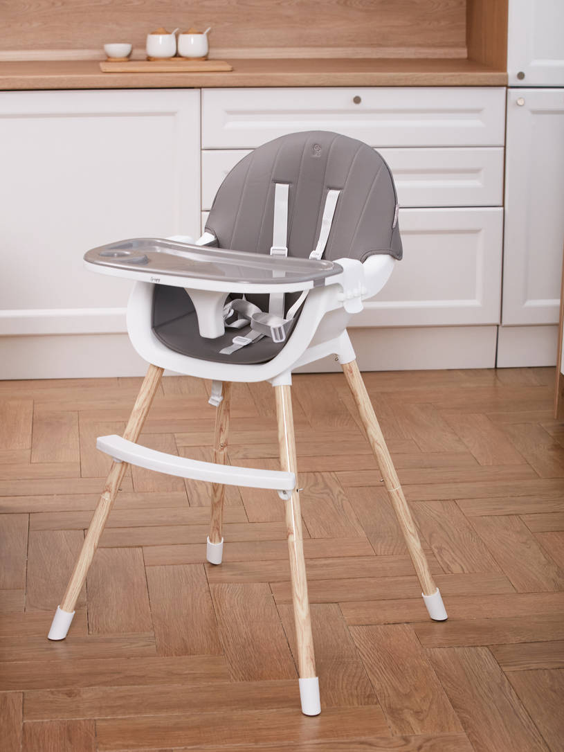Стульчик для кормления Mowbaby Crispy grey