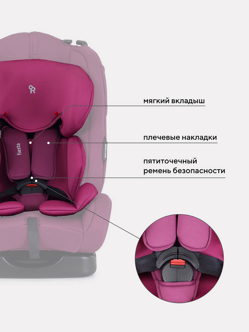 Автокресло Rant Basic Fiesta 0/1/2 (0-25 кг) Purple