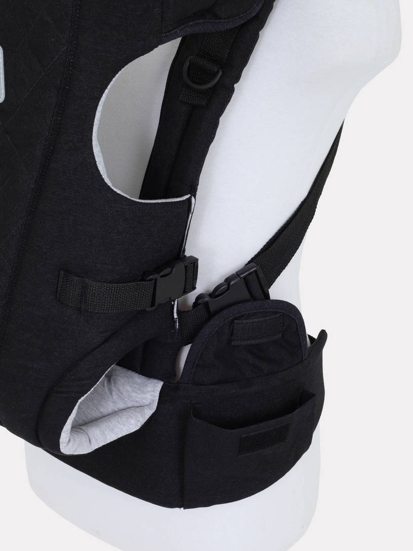 Рюкзак-кенгуру Топотушки Деним стежка черный