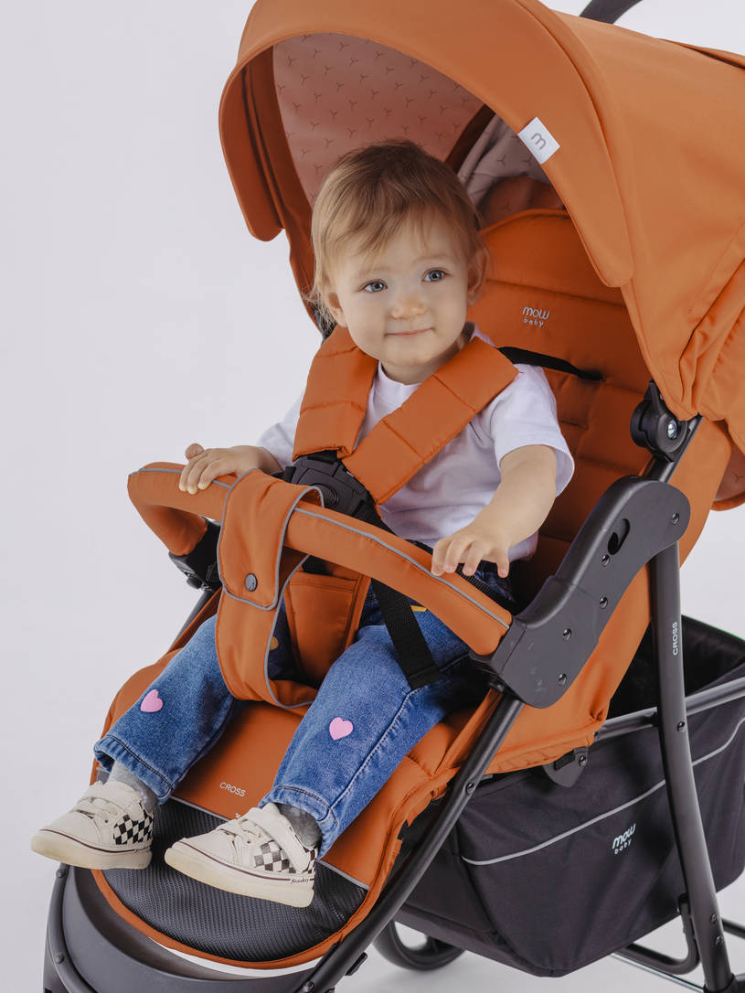 Коляска прогулочная Mowbaby Cross 2024 brown