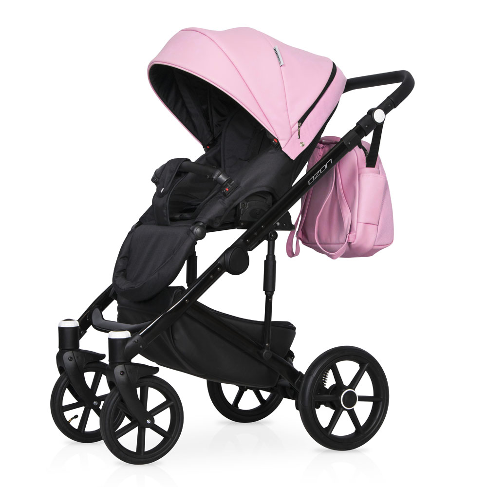 Коляска 3 в 1 Riko Basic Ozon Ecco 23 розовый
