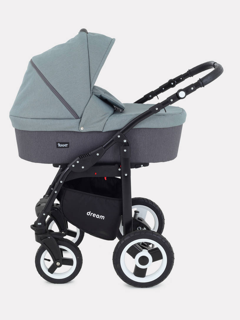 Коляска 3 в 1 Rant Dream 06 серый-зеленый
