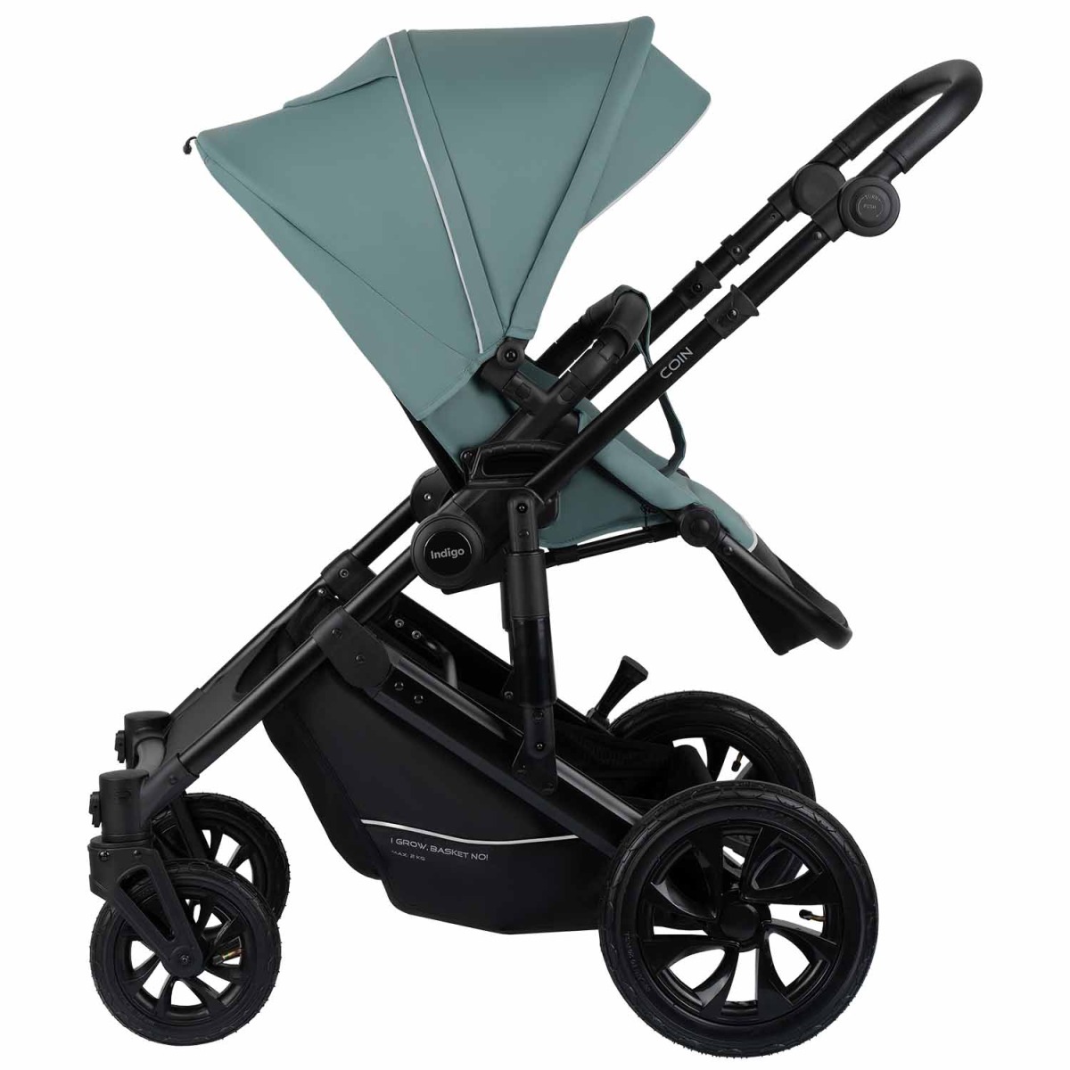 Коляска 2 в 1 Indigo Coin, Зеленый