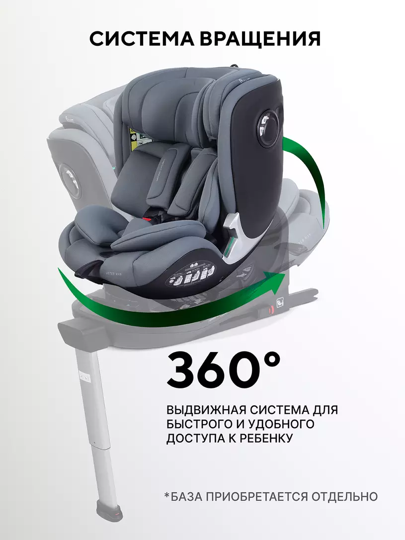 Автокресло Rant Aster Max (40-125 см) Graphite