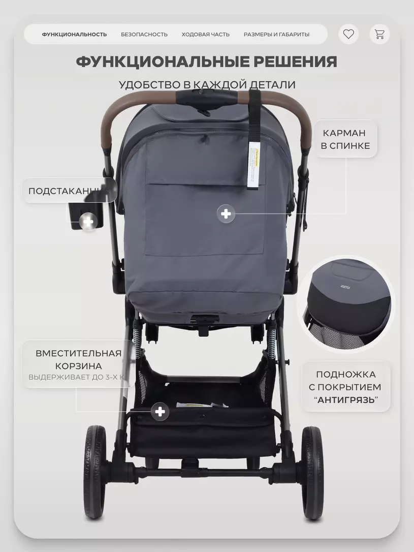 Коляска прогулочная Rant Basic Vortex Titan