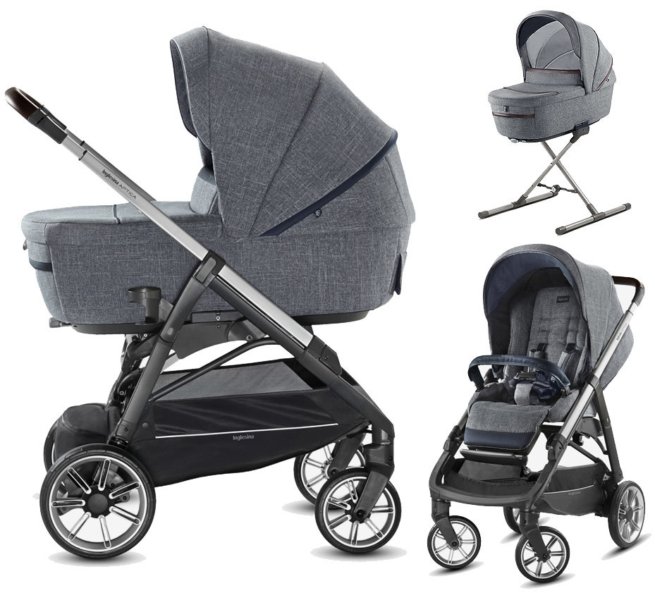 Коляска 2 в 1 Inglesina Aptica с подставкой под люльку Stand Up, Alaska Blue