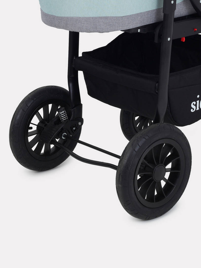 Коляска 2 в 1 Rant Siena 08 серый-ментоловый