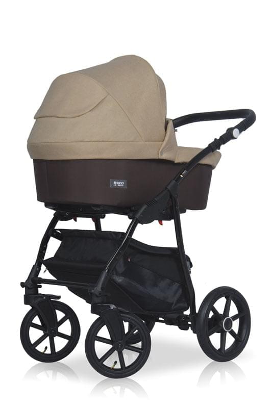 Коляска 3 в 1 Riko Basic Bella 07 бежево-коричневый