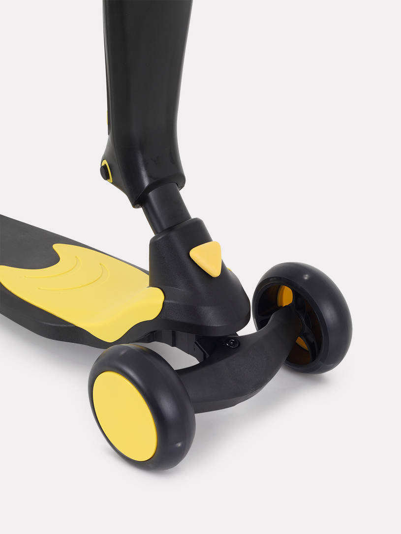 Cамокат 3-х колесный Rant Rider Plus black-yellow
