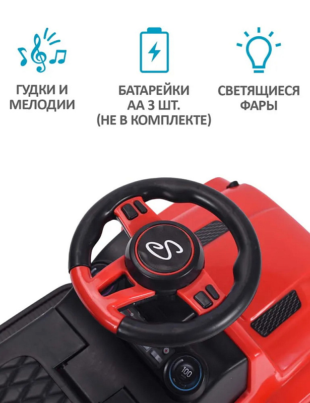 Детская каталка Sevillababy Police 3 в 1 с ручкой BC219 red/красный