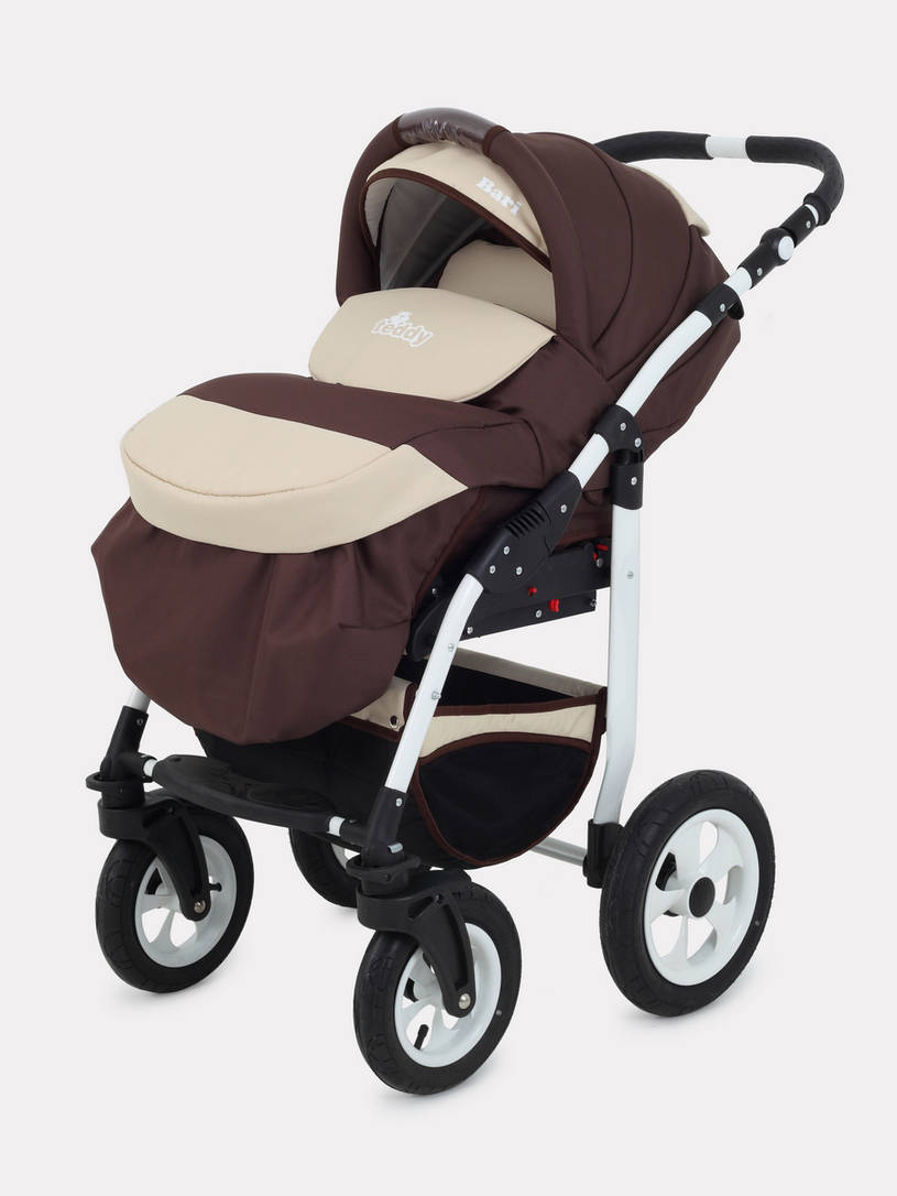 Коляска 2 в 1 Bart-Plast Bari 04 коричнево-бежевый