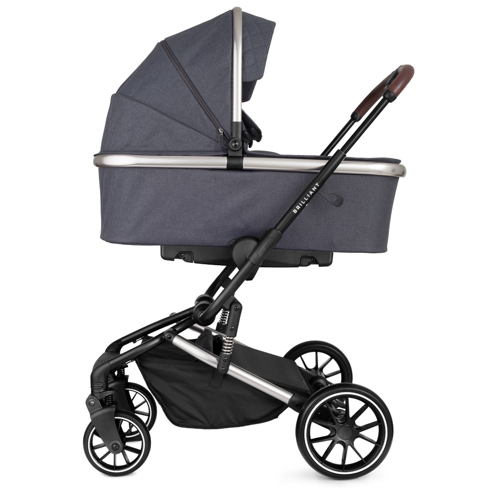 Коляска 2 в 1 Rant Brilliant Jet Carbon темно-серый