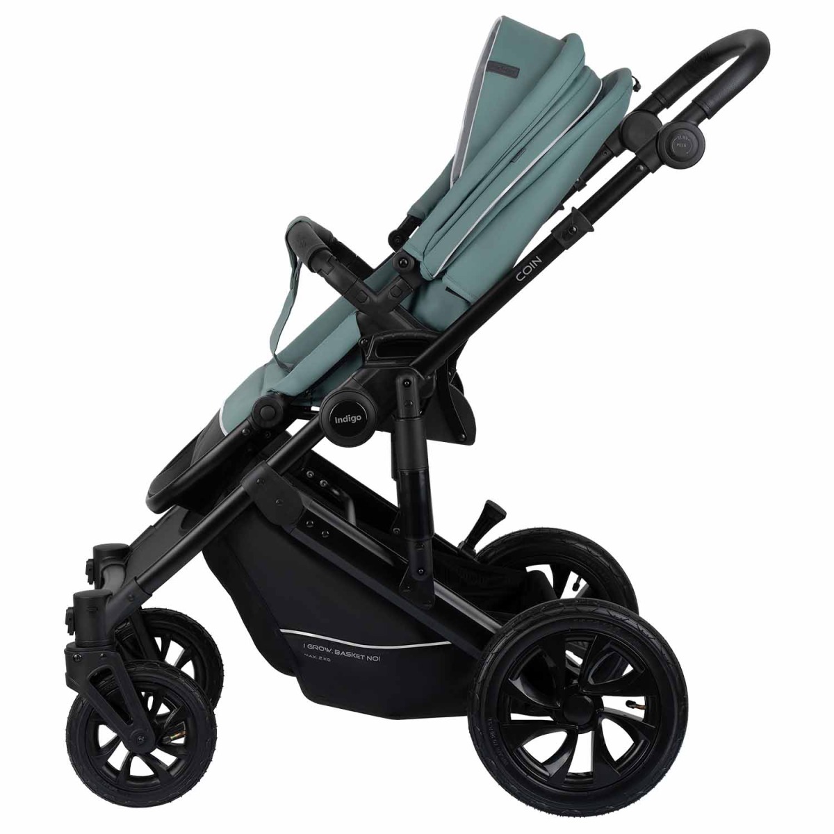 Коляска 2 в 1 Indigo Coin, Зеленый