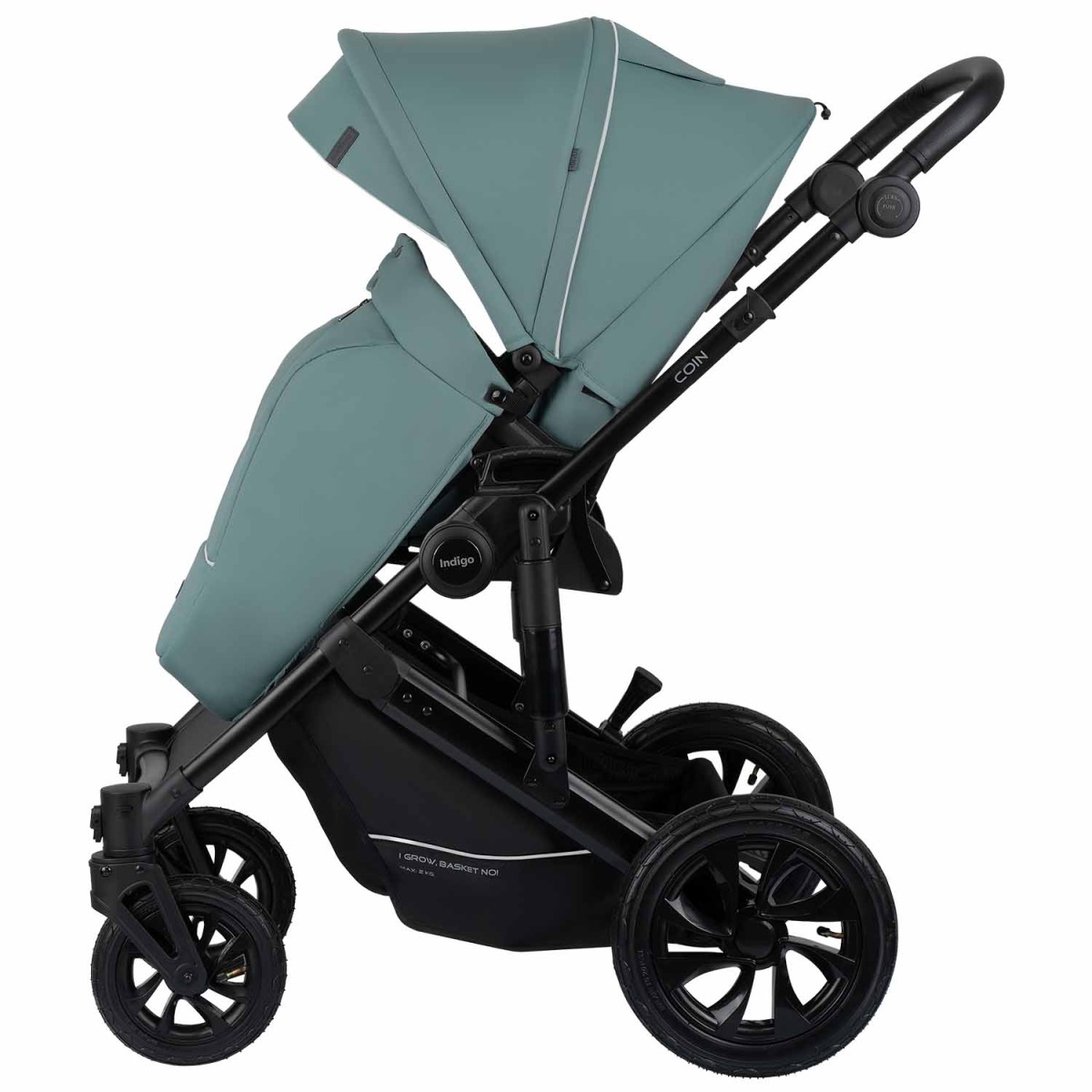 Коляска 2 в 1 Indigo Coin, Зеленый