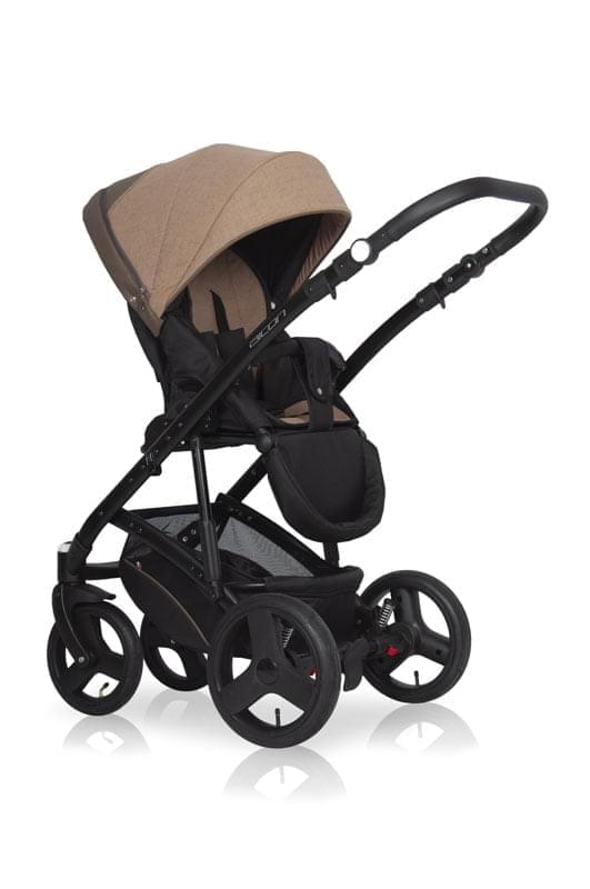 Коляска 2 в 1 Riko Basic Aicon 10 бежево-коричневый