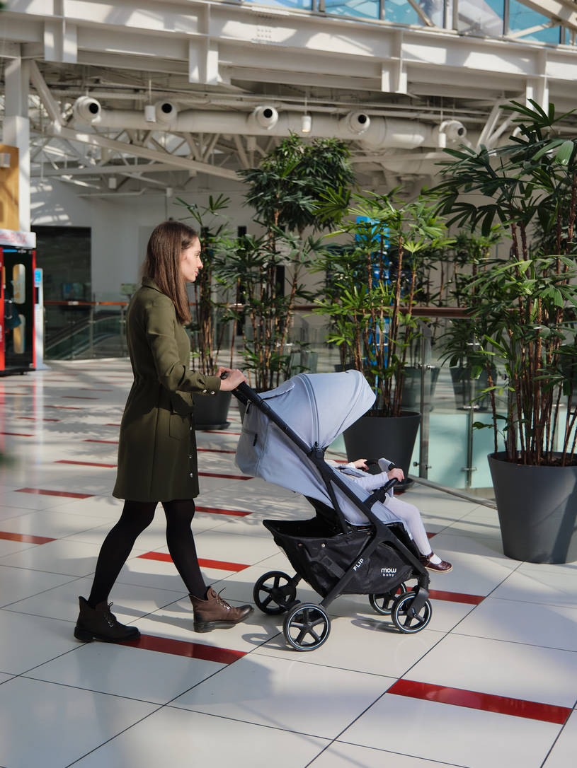 Коляска прогулочная MOWBaby FLIP Blue