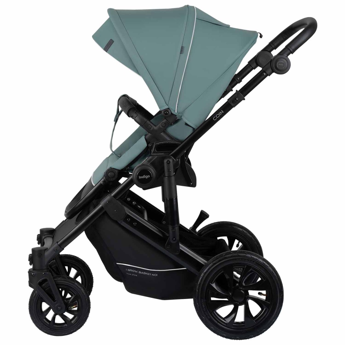Коляска 2 в 1 Indigo Coin, Зеленый