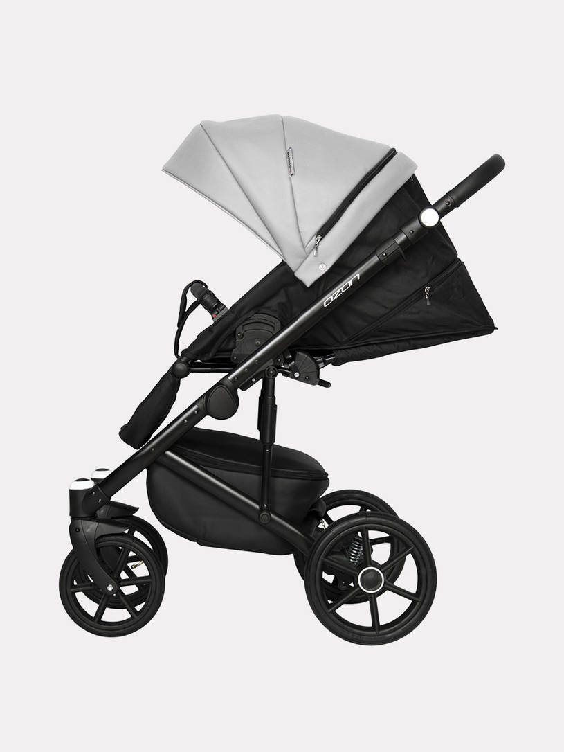 Коляска 2 в 1 Riko Basic Ozon 05 светло-серый