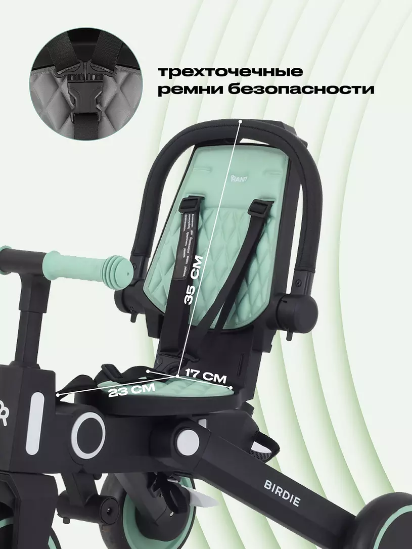 Велосипед 3-х колесный Rant Birdie Mint