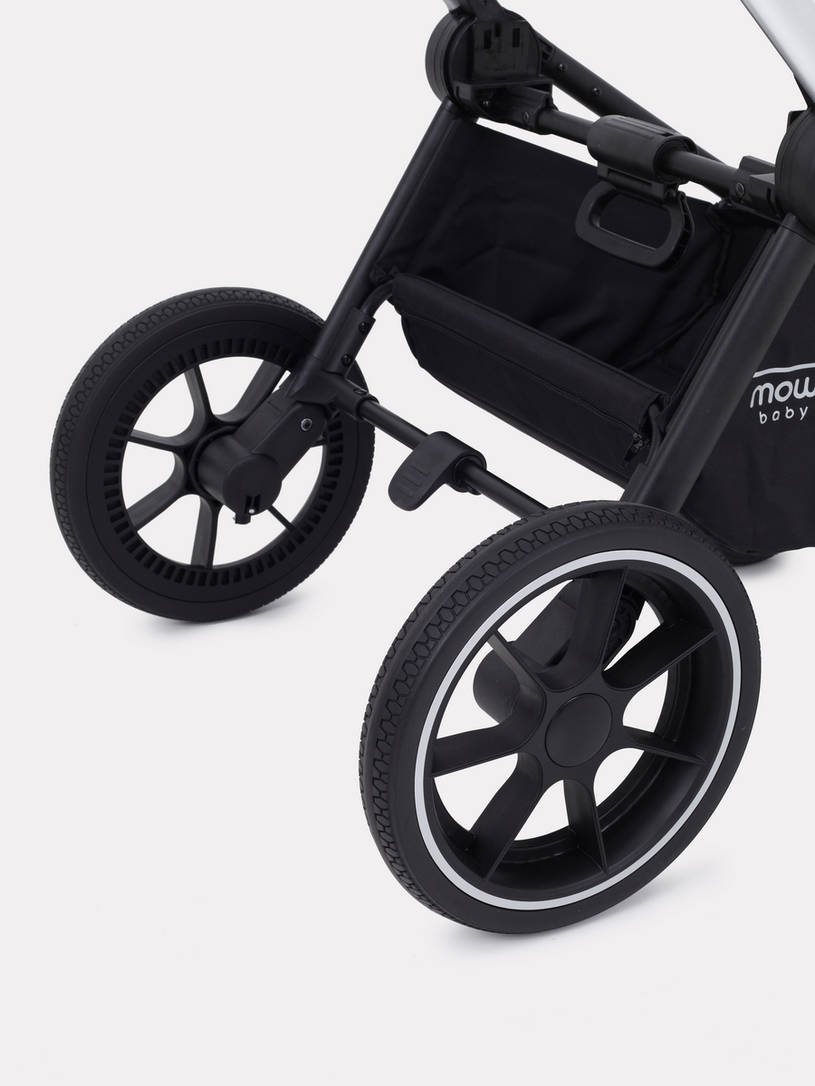 Коляска 2 в 1 Mowbaby Zoom PU silver green tea