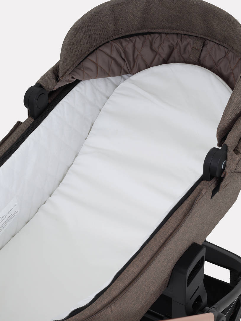 Коляска 3 в 1 Mowbaby Zoom Silver 2025 cacao brown