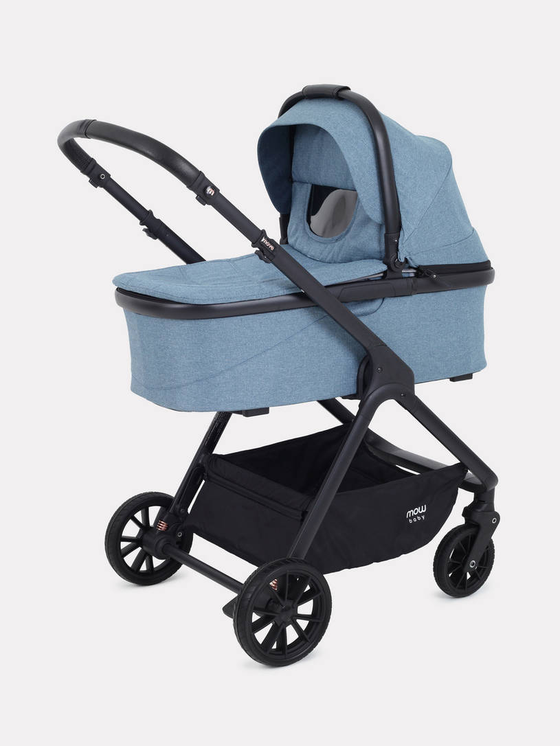 Коляска 2 в 1 Mowbaby Move 2023 с сумкой Blue