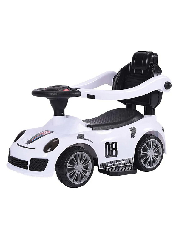 Детская каталка Sevillababy Racer 3 в 1 с ручкой 8189 white/белый