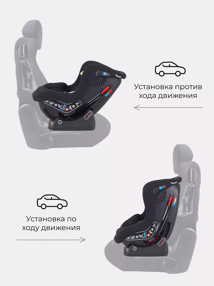 Автокресло Rant Pilot Active Line 0/1 (0-18 кг) Black