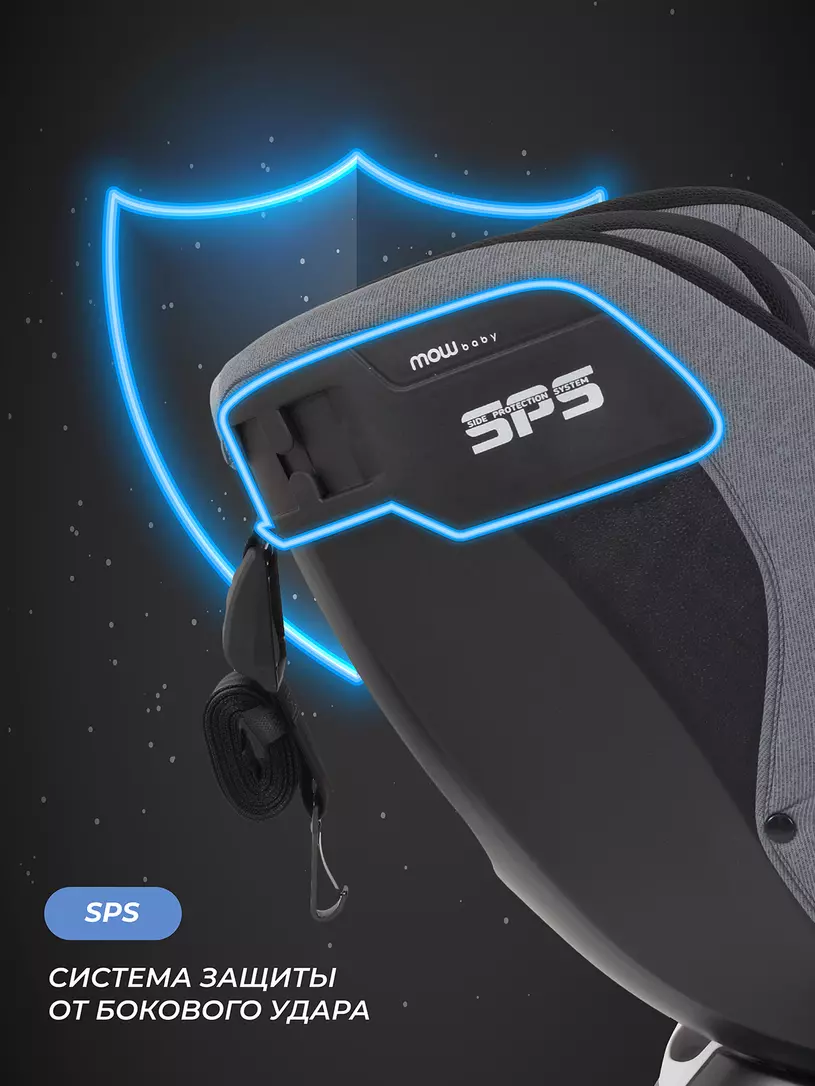 Автокресло Mowbaby Motion isofix (40-150 см) Grey