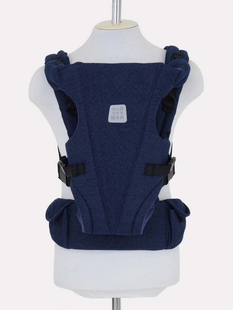 Рюкзак-кенгуру Топотушки Деним стежка синий