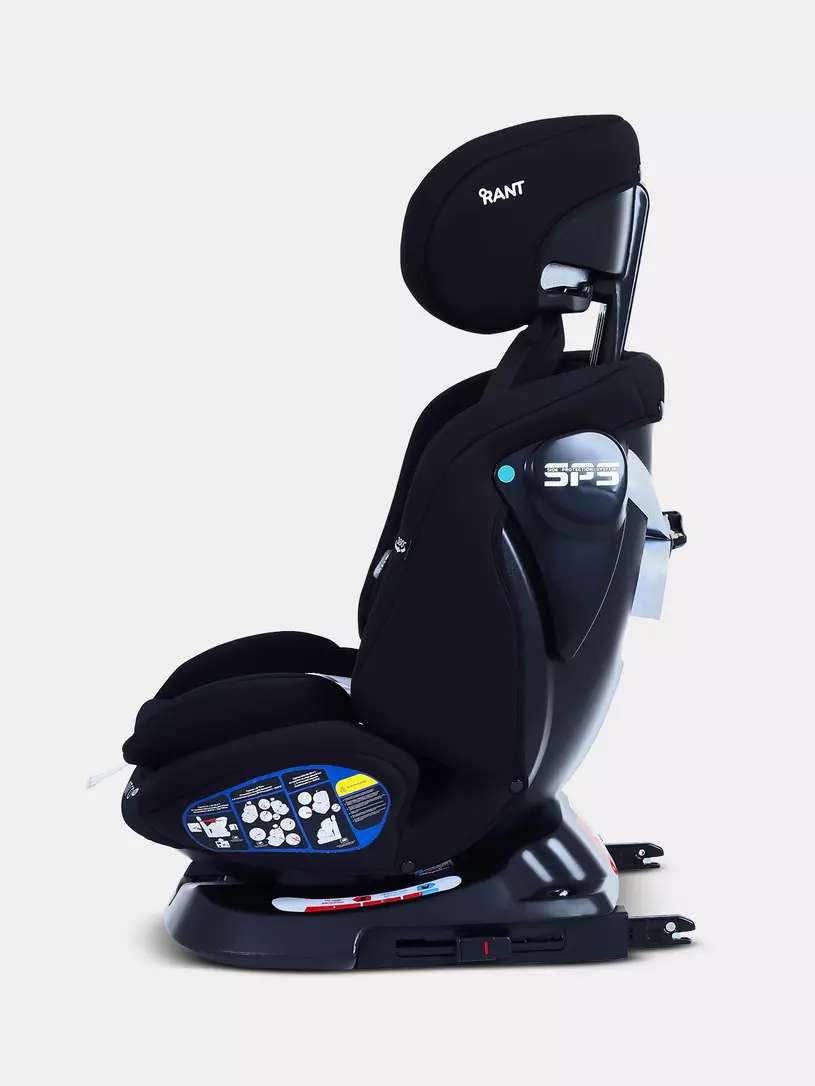 Автокресло Rant Nitro new isofix группа 0/1/2/3 (0-36 кг) Black