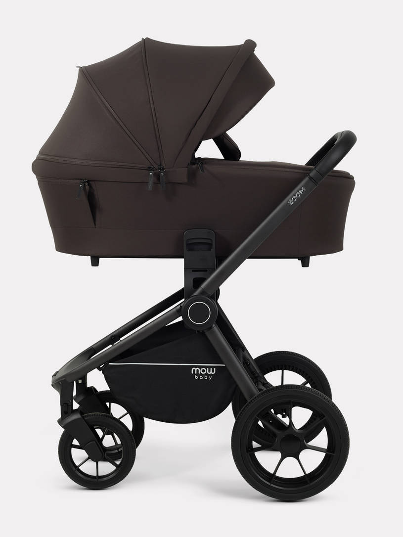 Коляска 3 в 1 Mowbaby Zoom PU Shine brown