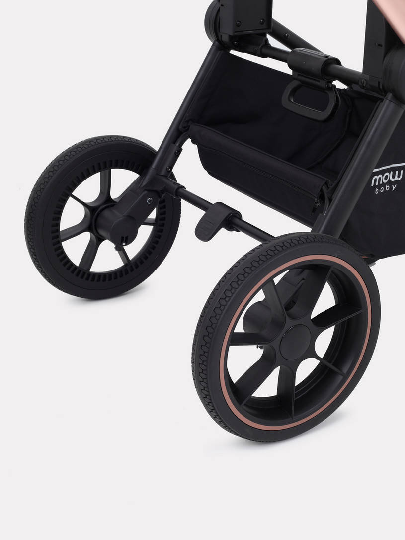Коляска 2 в 1 Mowbaby Zoom PU gold cacao brown