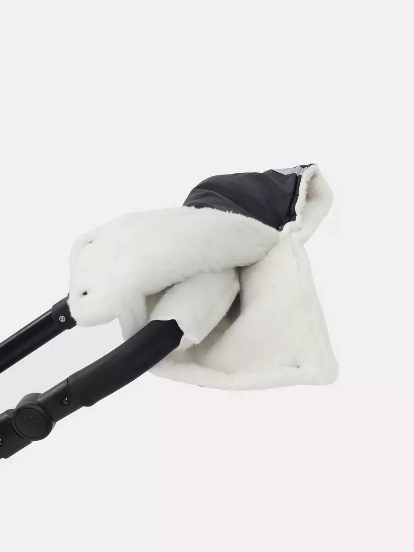 Муфта для рук на коляску Топотушки черный