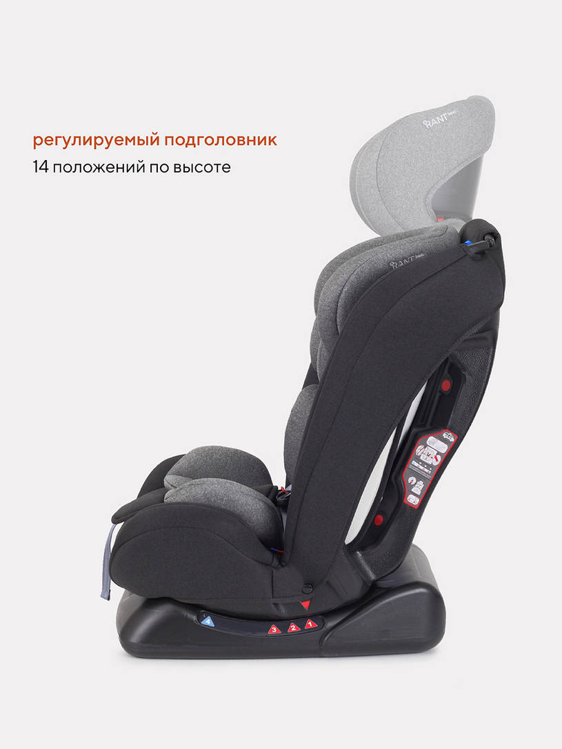 Автокресло Rant Basic Unity 0/1/2/3 (0-36 кг) Grey