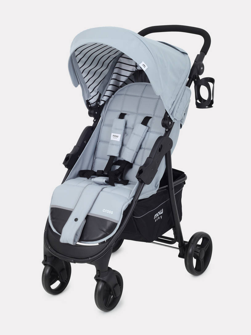 Коляска прогулочная Mowbaby Cross silver