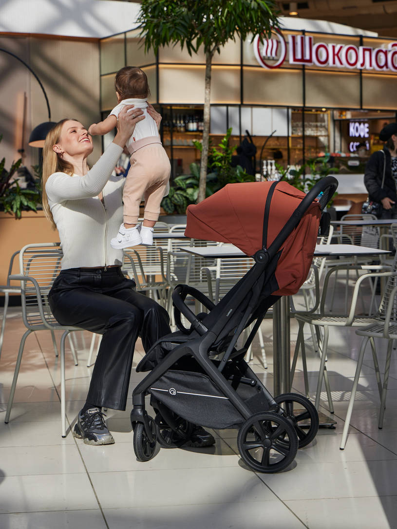 Коляска прогулочная Rant Lumos Maroon brown