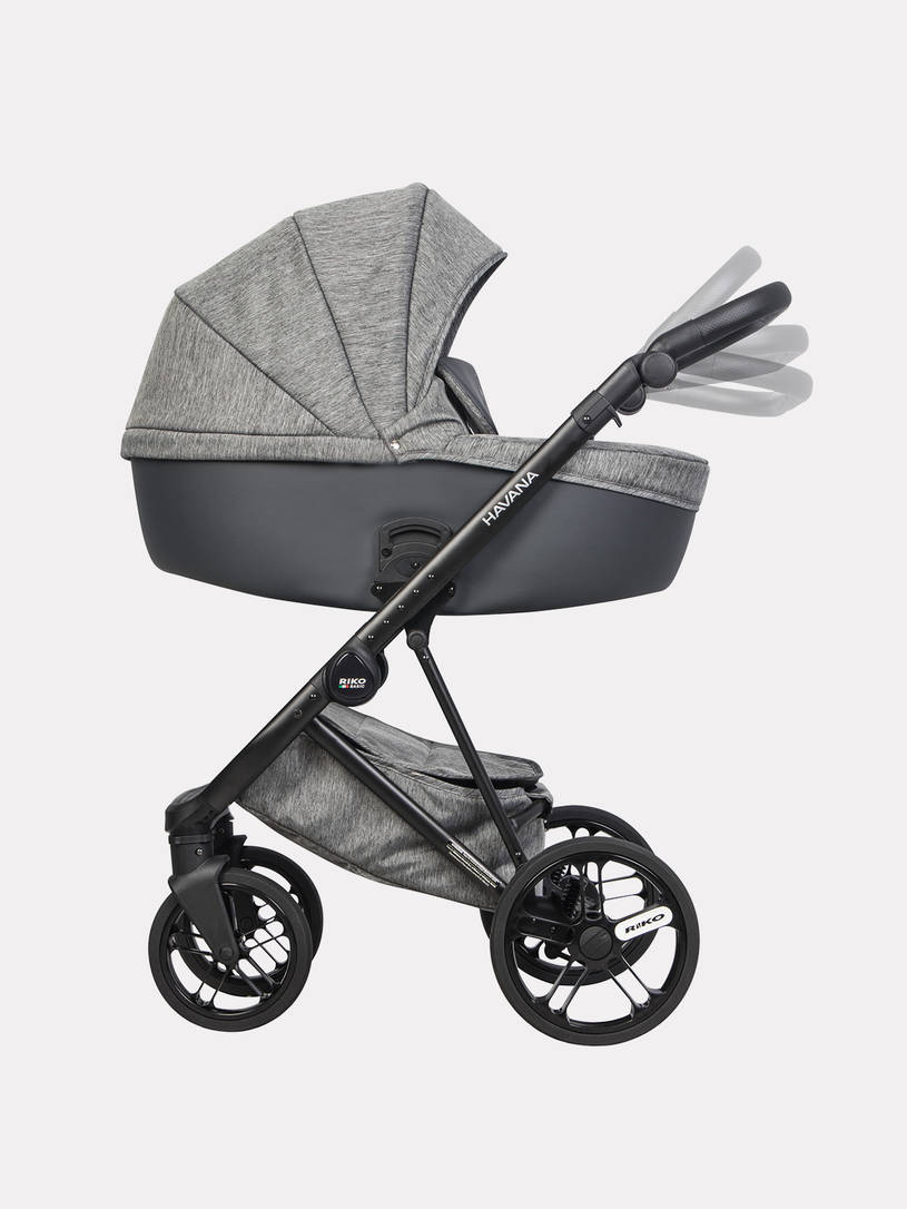 Коляска 2 в 1 Riko Basic Havana 03 графит