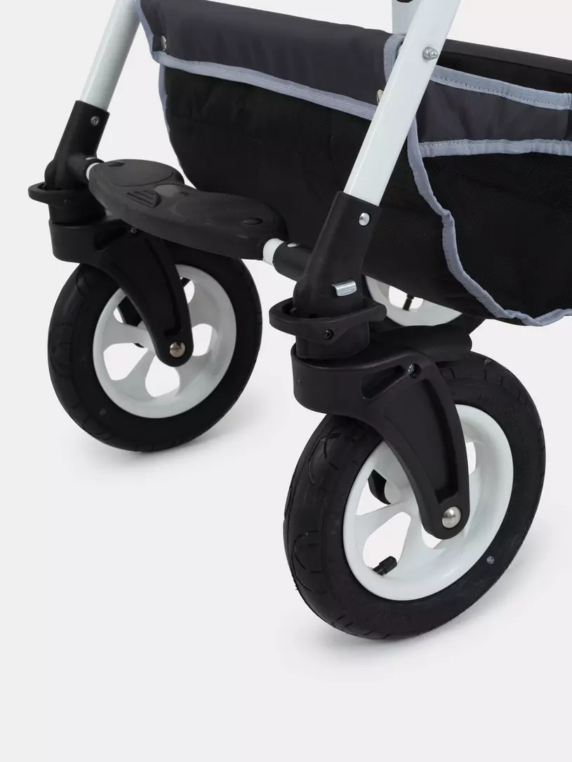 Коляска 2 в 1 Bart-Plast Bari 05 серо-желтый