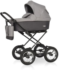 Коляска 2 в 1 Riko Basic Bella 01 серый-графит