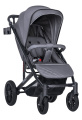 Коляска детская прогулочная Farfello Bonnie black (Smoke Grey/Дымчато-серый)