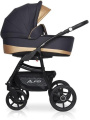 Коляска 2 в 1 Riko Basic Alfa Ecco 02 черно-золотистый
