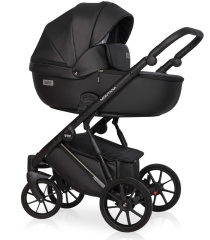 Коляска 3 в 1 Riko Basic Montana Ecco 12 Black черный