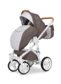 Коляска 2 в 1 Riko Bruno Luxe 01 коричневый