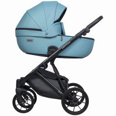 Коляска 2 в 1 Riko Basic Montana Ecco 16 blue, голубой
