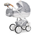Коляска 2 в 1 Riko Bruno Luxe 05 серый