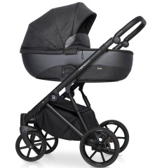 Коляска 3 в 1 Riko Nano Pro 06 Carbon темно-серый