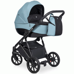 Коляска 3 в 1 Riko Brano Pro, 02 Сrystal blue