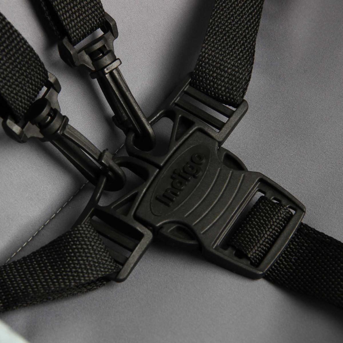 Коляска 2 в 1 Indigo MIO - Mi 06 (шалфей кожа+зеленый узор)